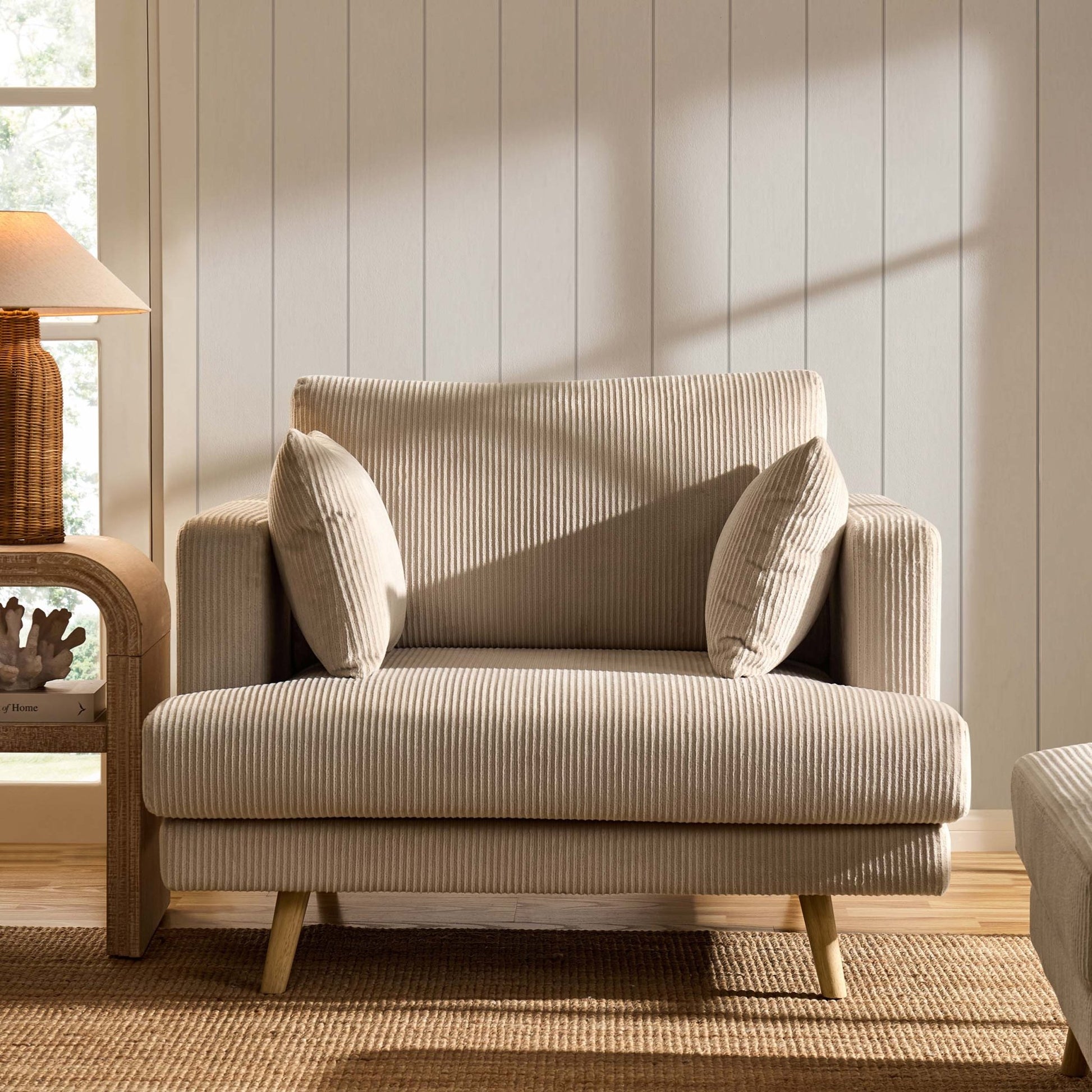 Sweden Loveseat - Rib Ecru - DUSK