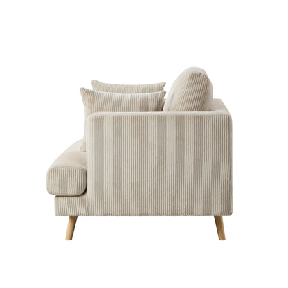 Sweden Loveseat - Rib Ecru - DUSK
