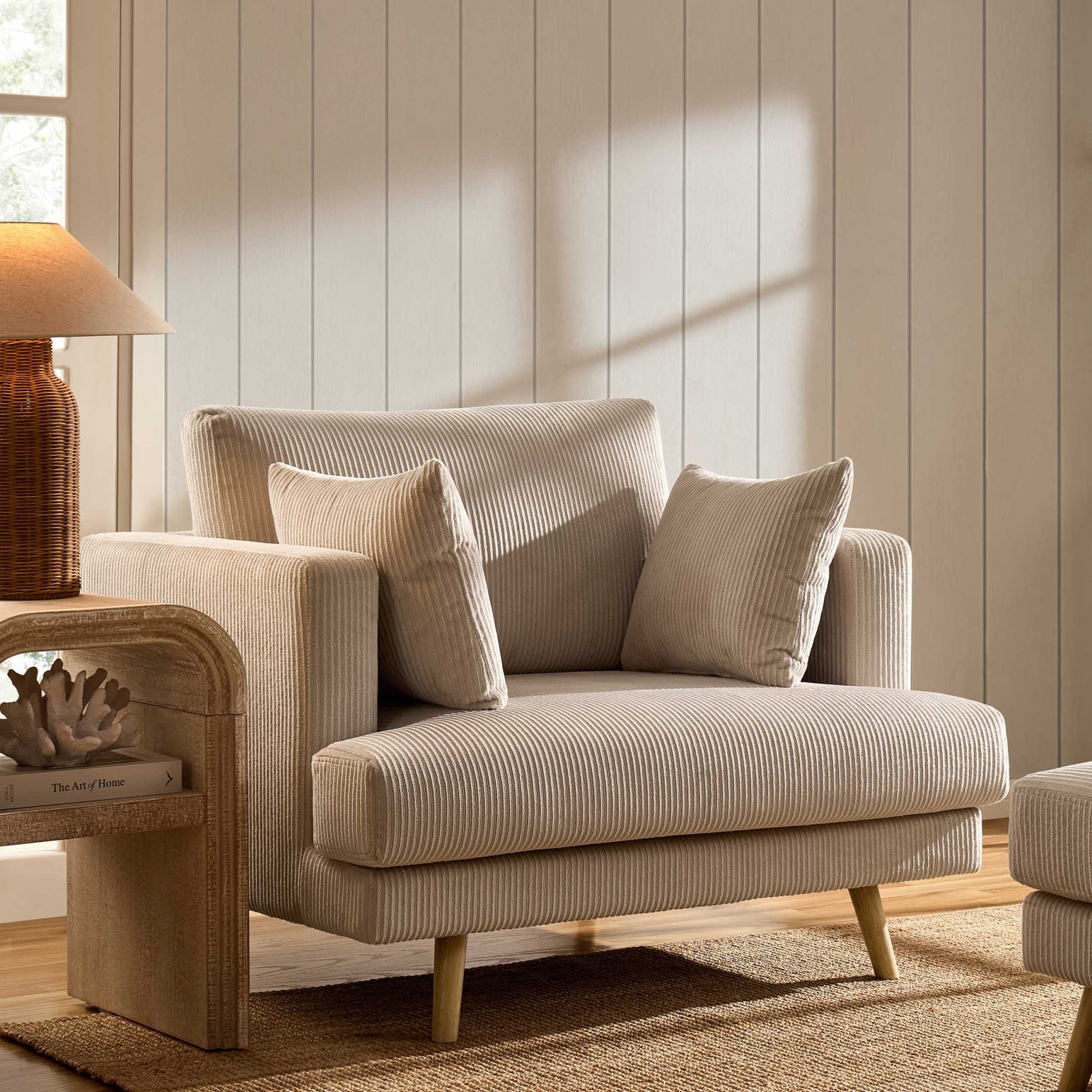 Sweden Loveseat - Rib Ecru - DUSK