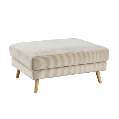 Sweden Pouffe - Rib Ecru - DUSK