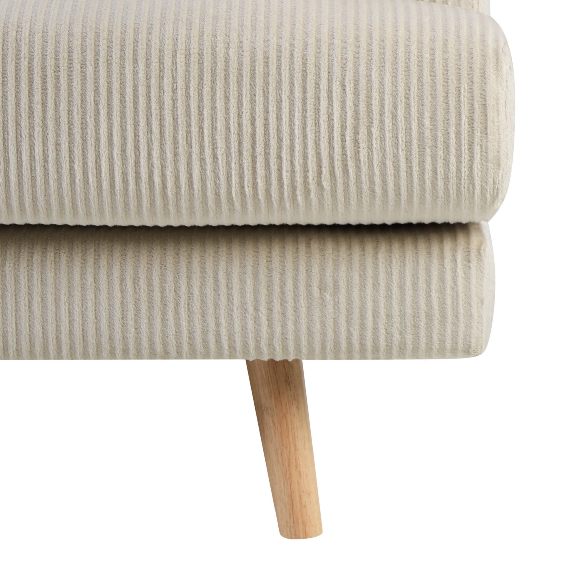 Sweden Pouffe - Rib Ecru - DUSK