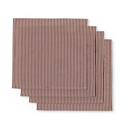 Tabitha Striped Set of 4 Napkins - Pink - DUSK