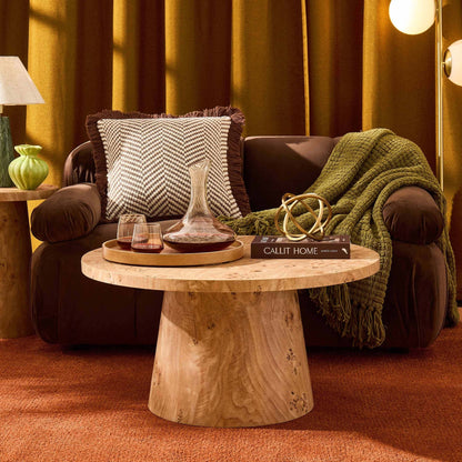 Talia Coffee Table - Light Burl Effect - DUSK
