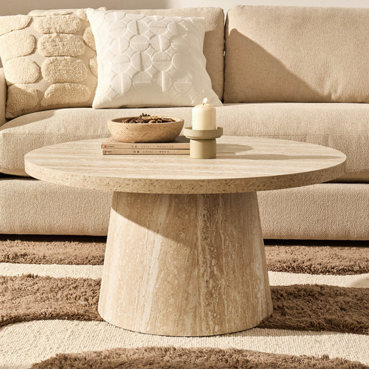 Talia Coffee Table - Stone Marble Effect - DUSK