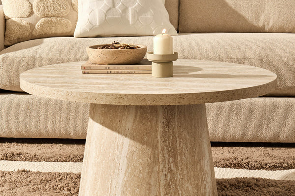 Talia Coffee Table - Stone Marble Effect - DUSK