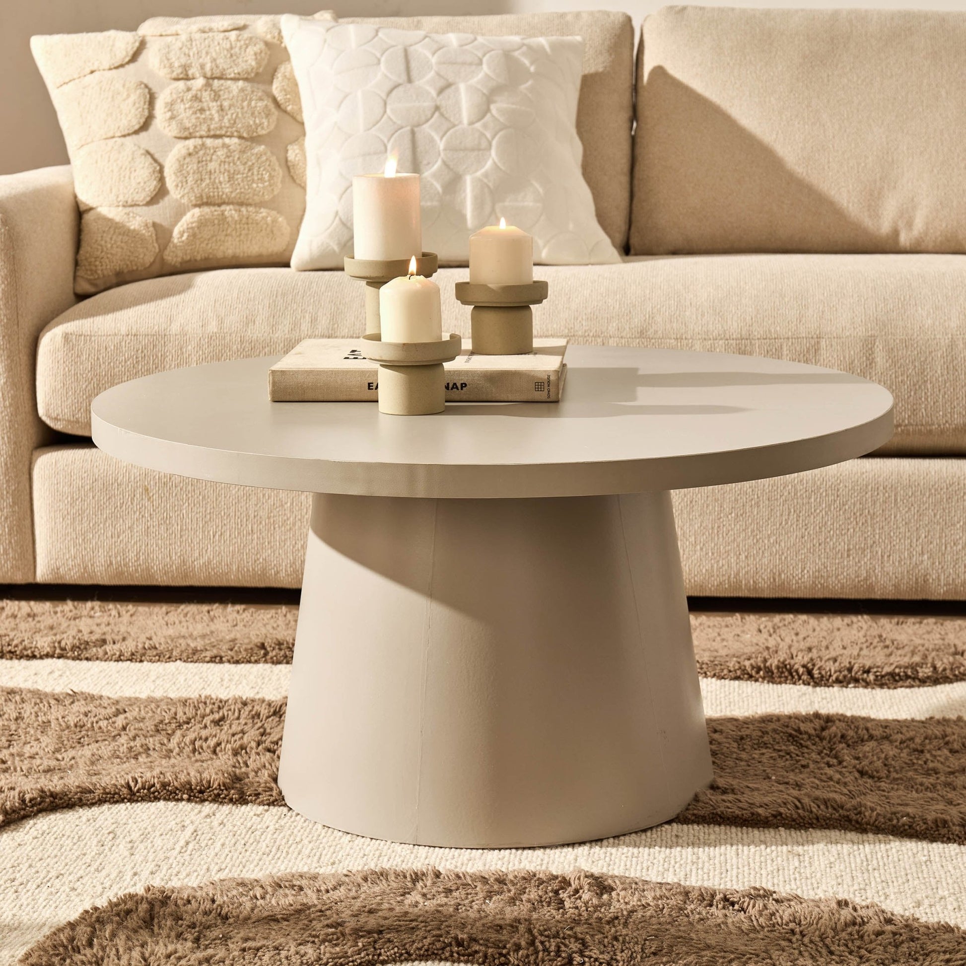 Talia Coffee Table - Taupe - DUSK