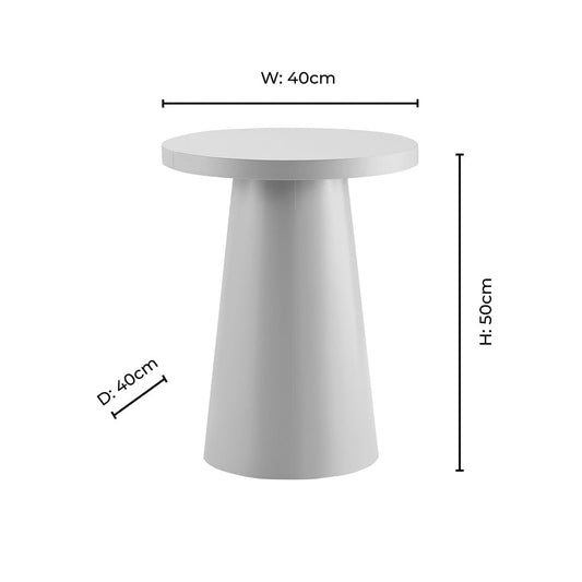 Talia Side Table - Dark Marble Effect - DUSK