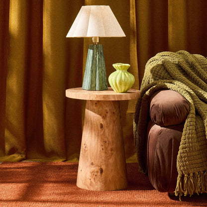 Talia Side Table - Light Burl Effect - DUSK
