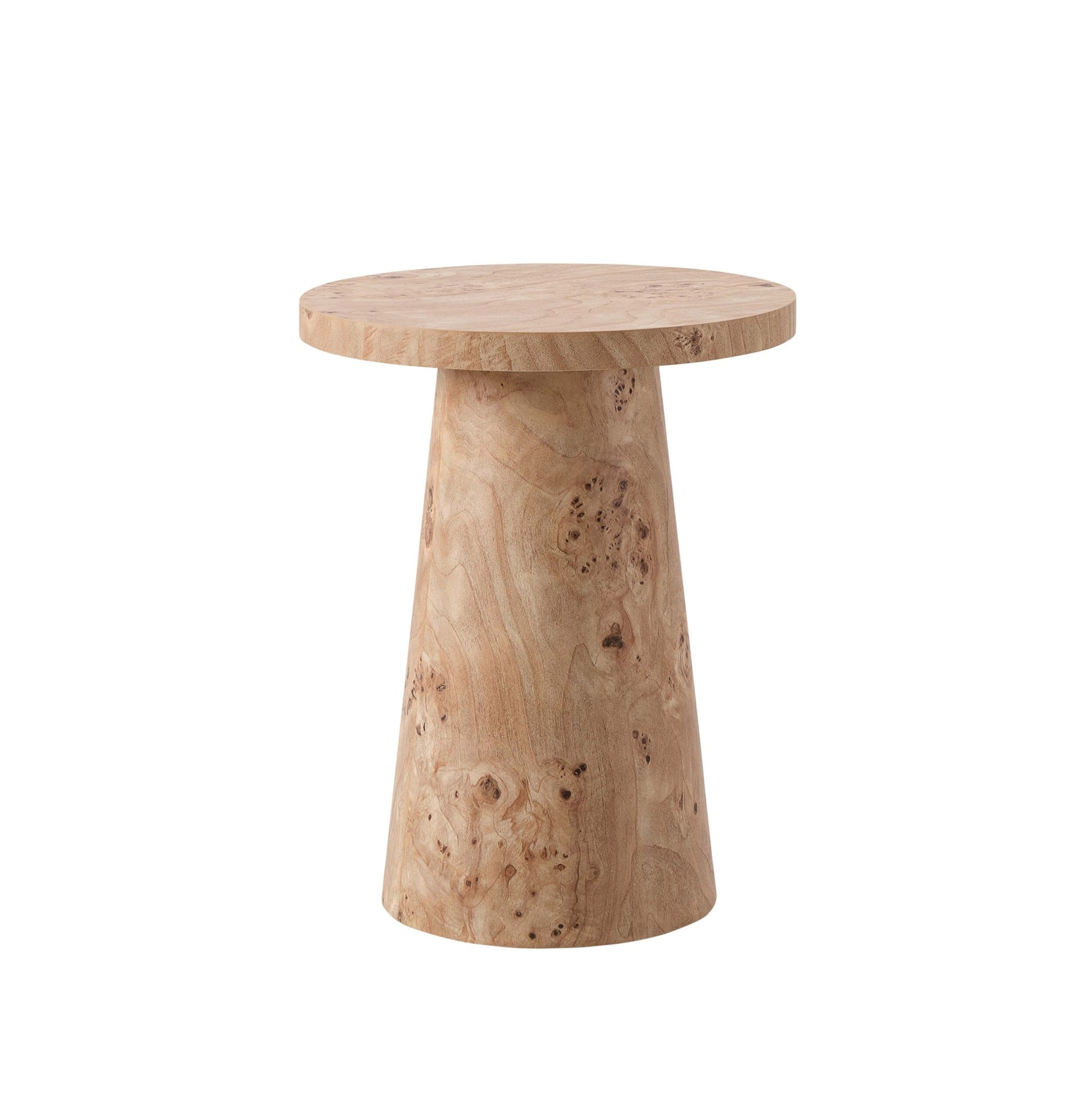 Talia Side Table - Light Burl Effect - DUSK