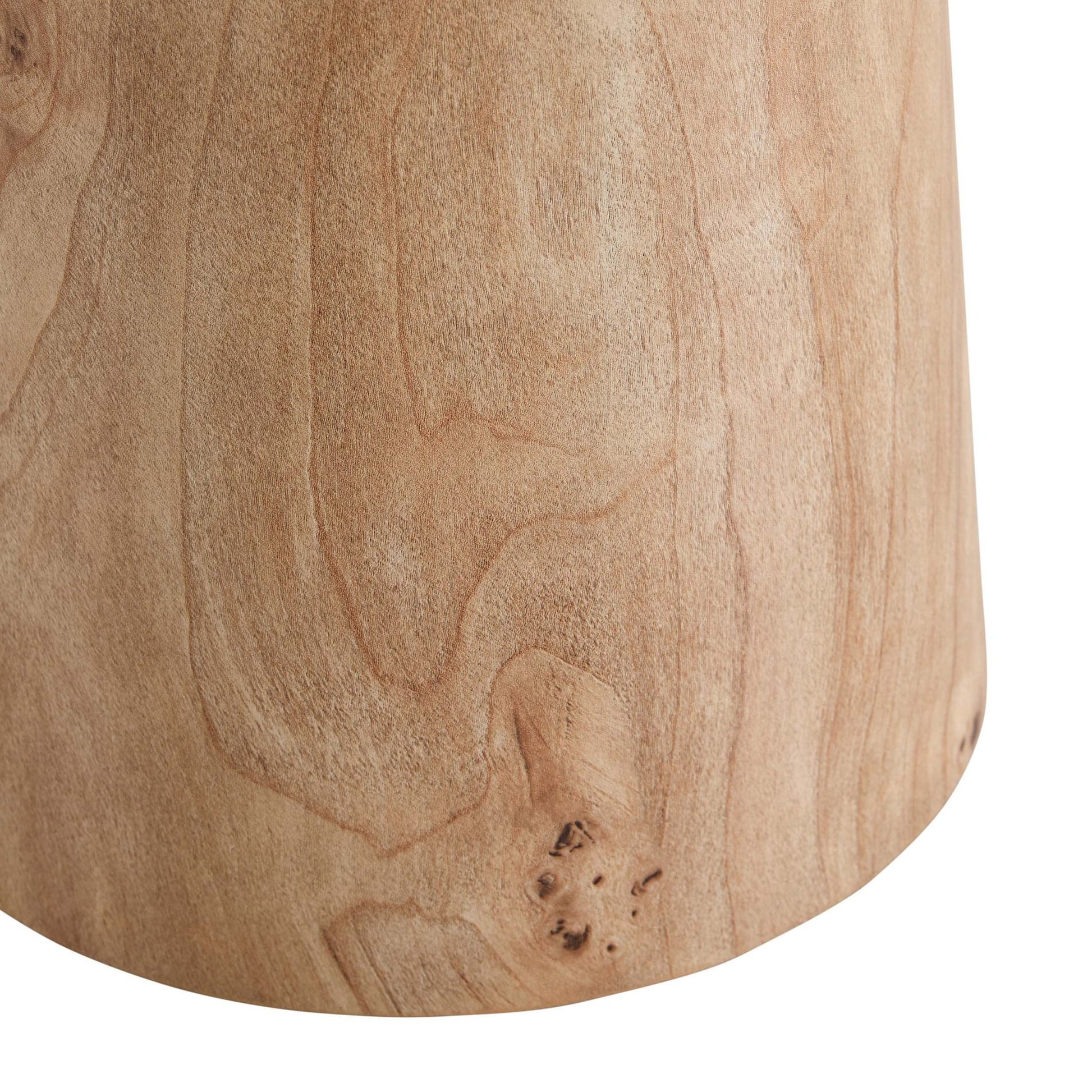 Talia Side Table - Light Burl Effect - DUSK