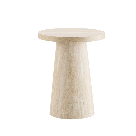 Talia Side Table - Stone Marble Effect - DUSK