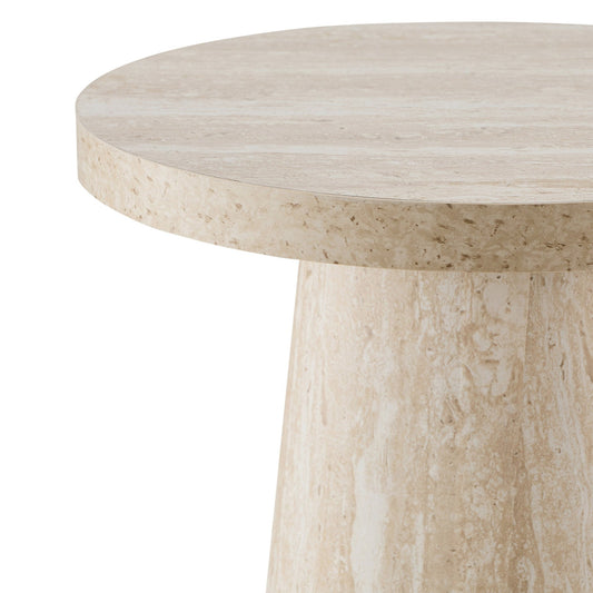 Talia Side Table - Stone Marble Effect - DUSK