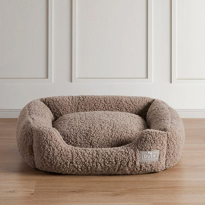 Teddy Basket Dog Bed - Taupe - DUSK