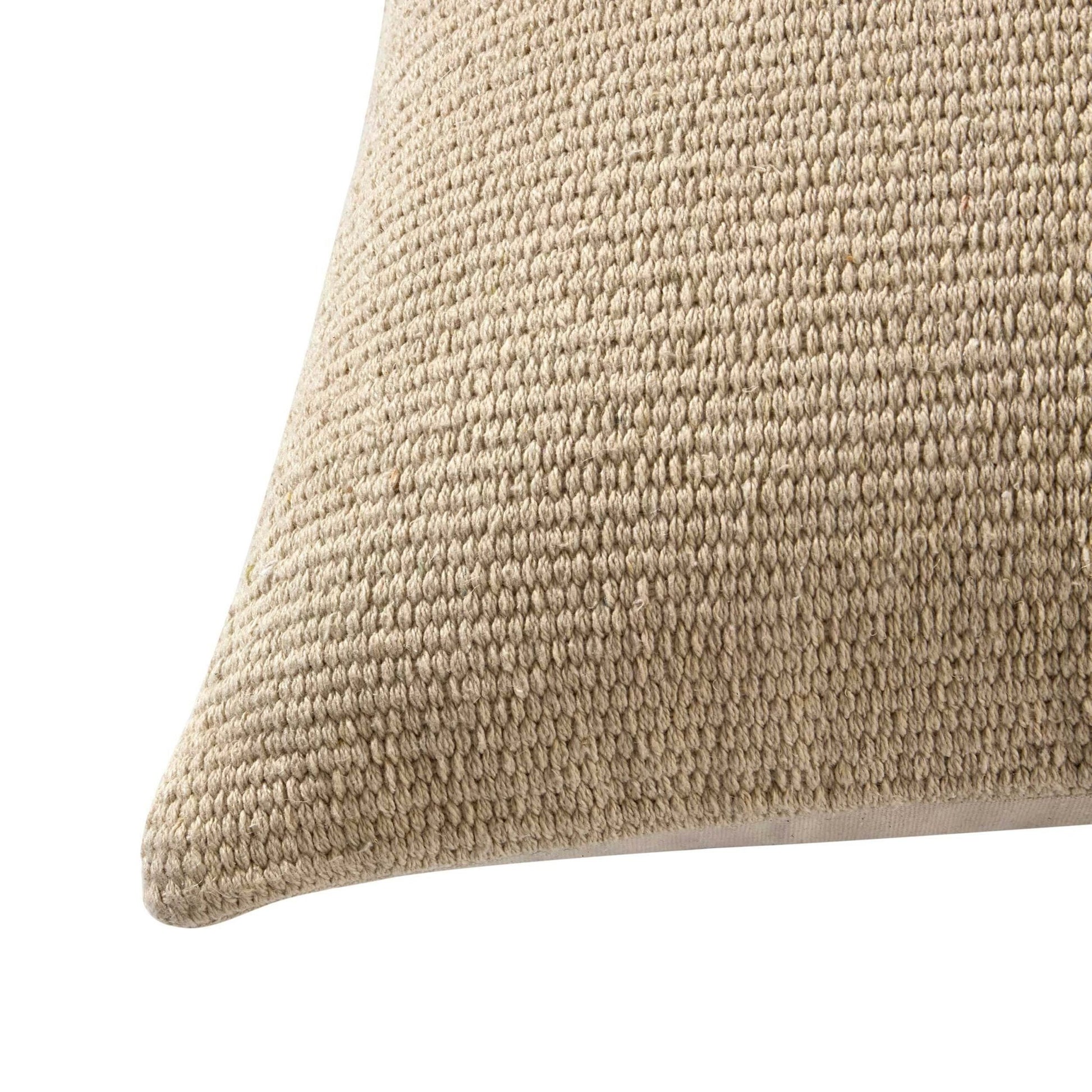 Textured Double Stripe Knit Sofa Cushion Cover - White/Black - DUSK