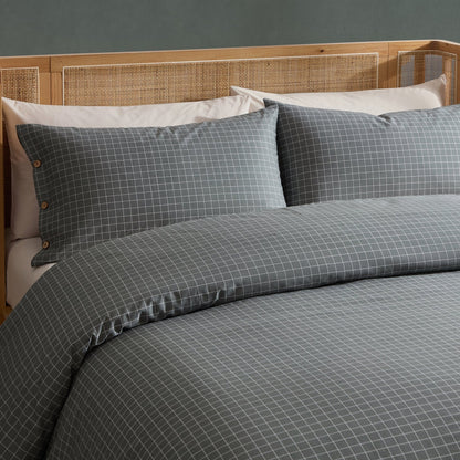 Thea Duvet Cover & Pillowcase Set - Olive - DUSK