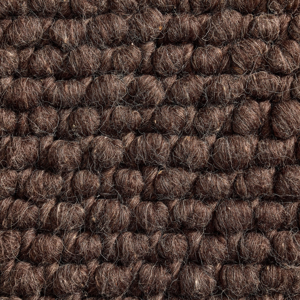 Theo Handwoven Wool Rug - Chocolate - DUSK