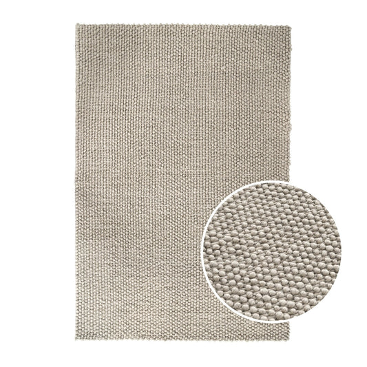 Theo Wool Bobble Rug - Taupe - DUSK