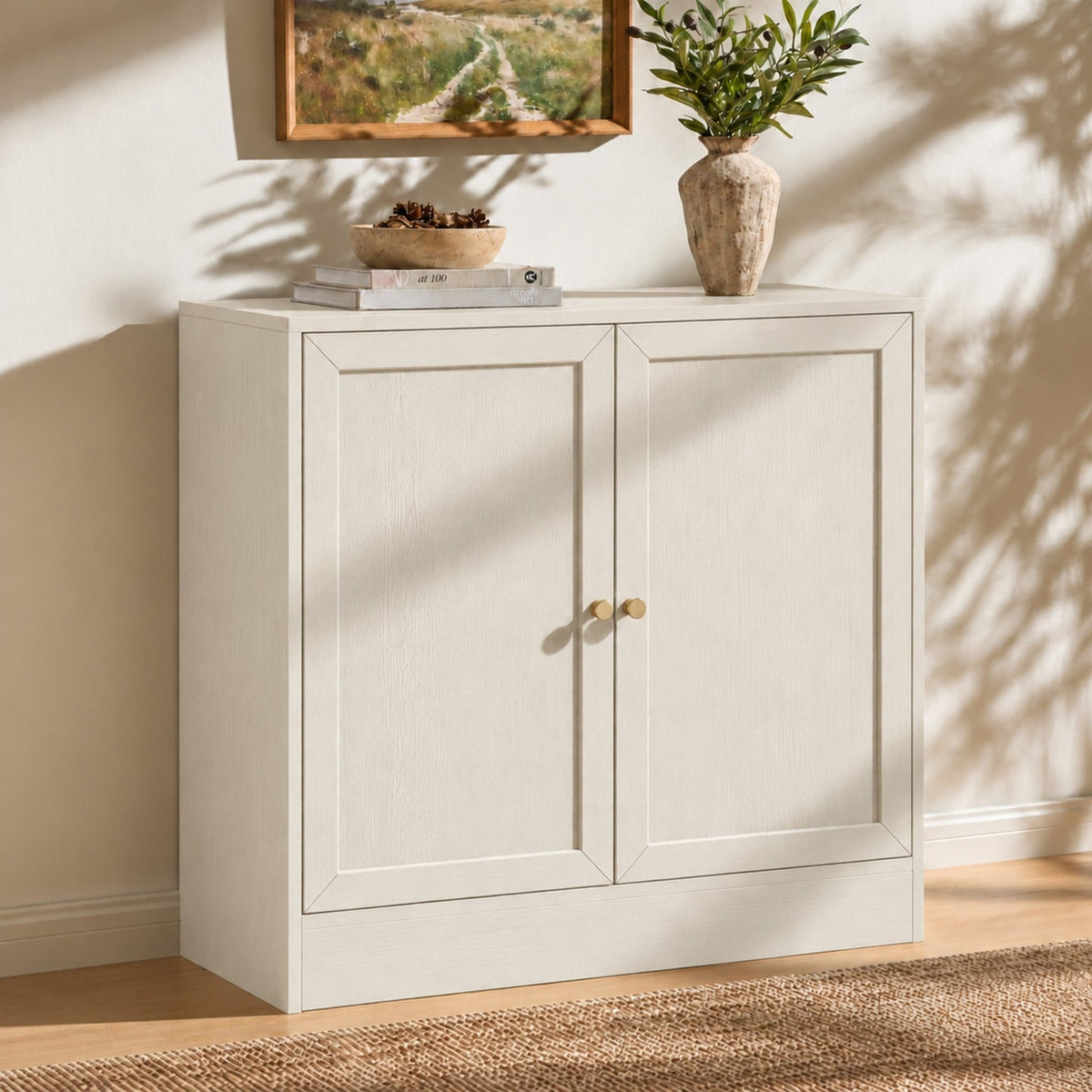Tia Modular 2 Door Sideboard - Warm White - DUSK