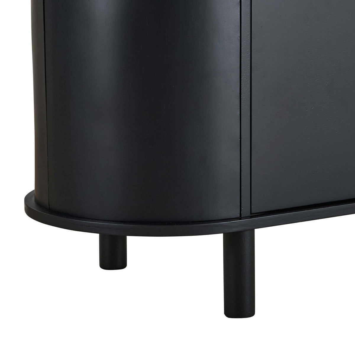 Tilda 2 Door Sideboard - Black/ Marble Top - DUSK