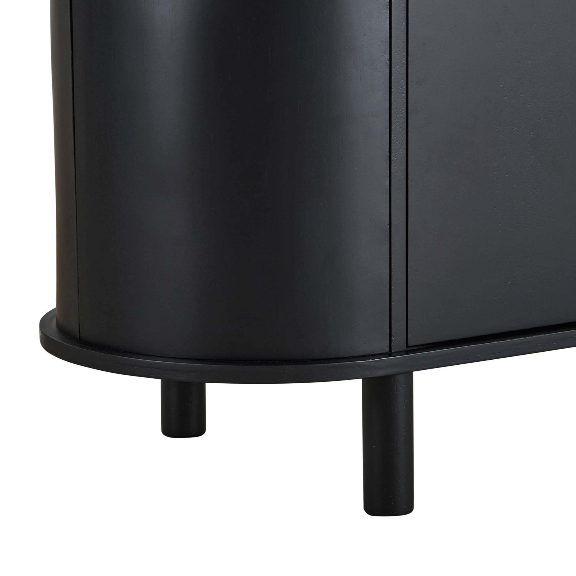 Tilda 2 Door Sideboard - Black/ Marble Top - DUSK