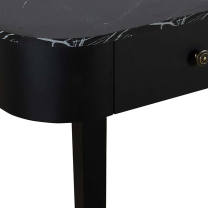 Tilda Console Table - Black/Marble Top - DUSK