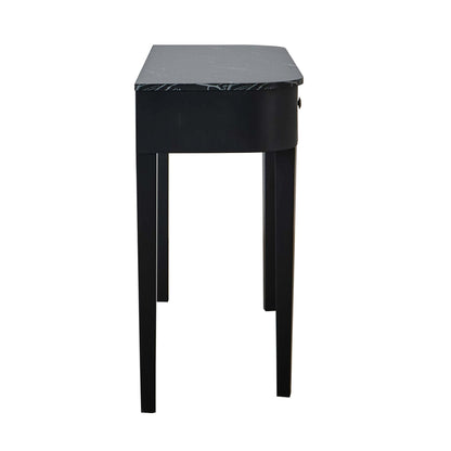 Tilda Console Table - Black/Marble Top - DUSK