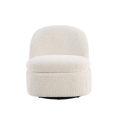 Tilly Swivel Accent Chair - Popcorn Teddy - DUSK