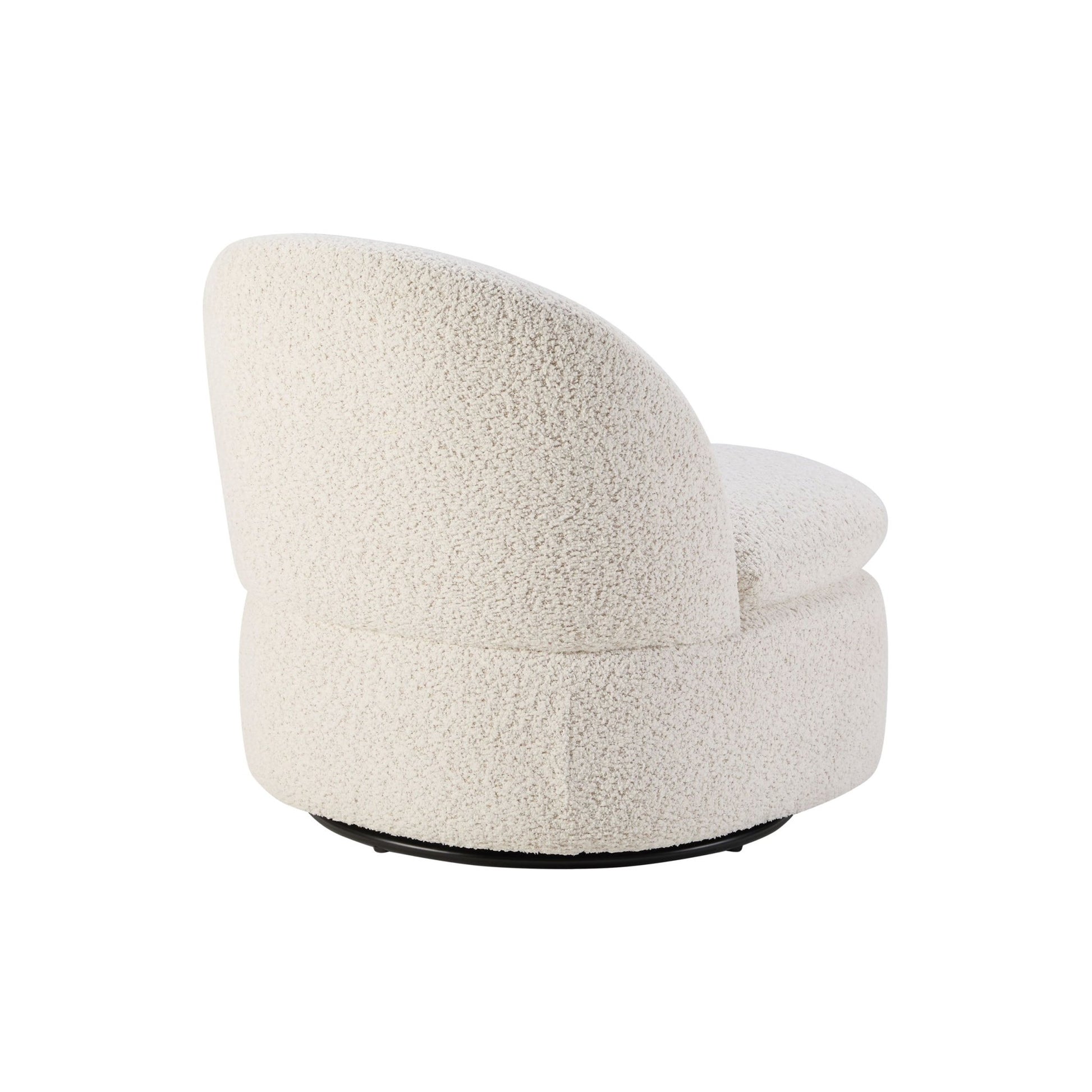 Tilly Swivel Accent Chair - Popcorn Teddy - DUSK