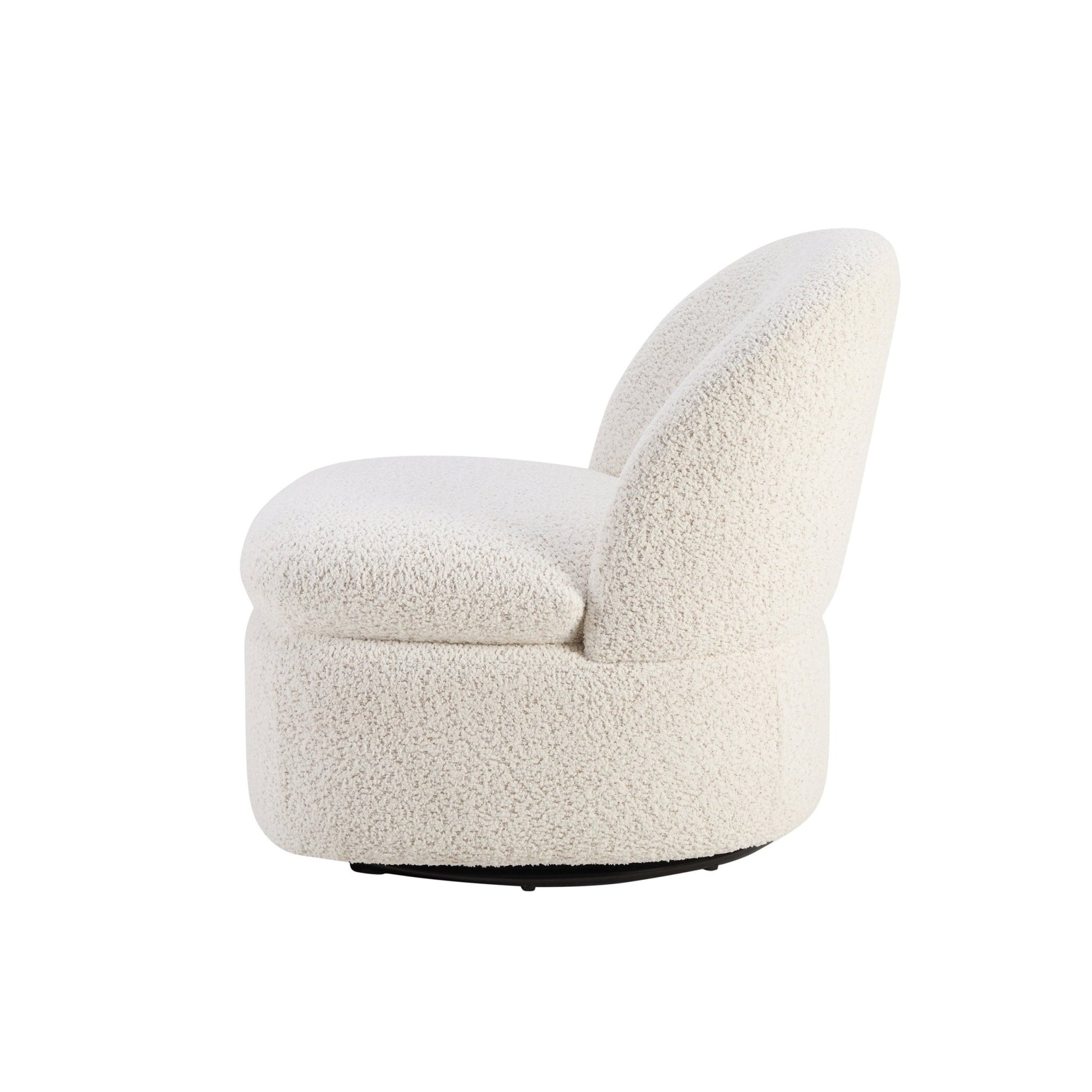 Tilly Swivel Accent Chair - Popcorn Teddy - DUSK