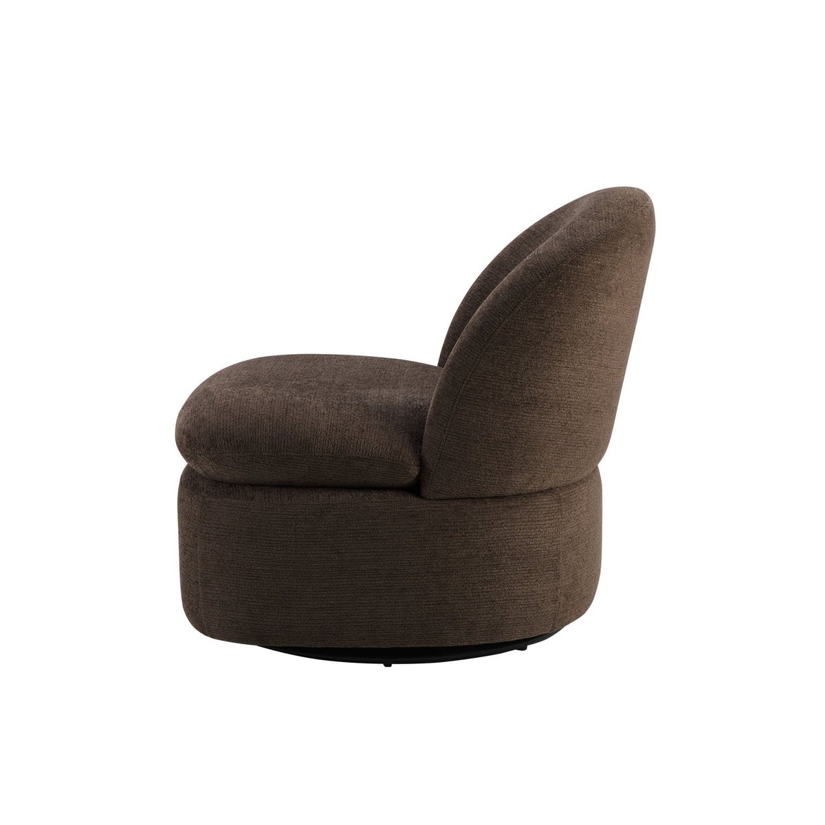 Tilly Swivel Accent Chair - Textured Cappuccino - DUSK