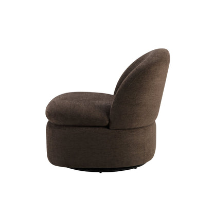 Tilly Swivel Accent Chair - Textured Cappuccino - DUSK