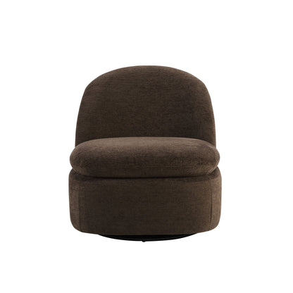 Tilly Swivel Accent Chair - Textured Cappuccino - DUSK