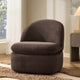 Tilly Swivel Accent Chair - Textured Cappuccino - DUSK