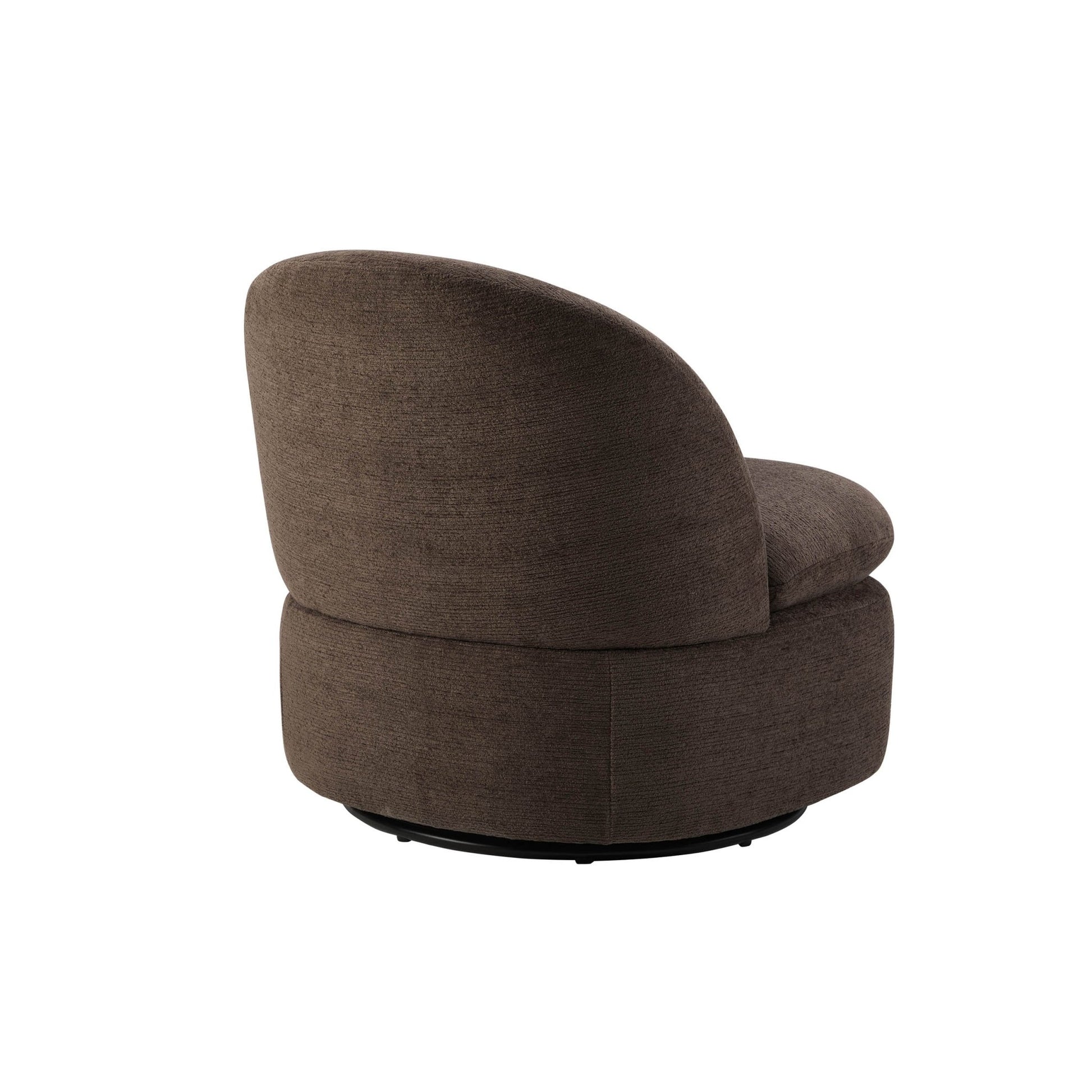 Tilly Swivel Accent Chair - Textured Cappuccino - DUSK