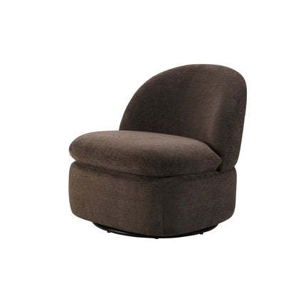 Tilly Swivel Accent Chair - Textured Cappuccino - DUSK