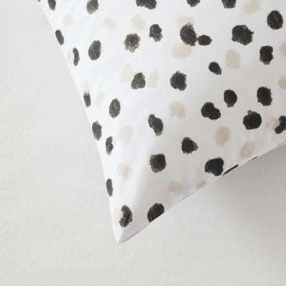 Tisno Dotty Animal Print Duvet Cover Set - White/Black - DUSK