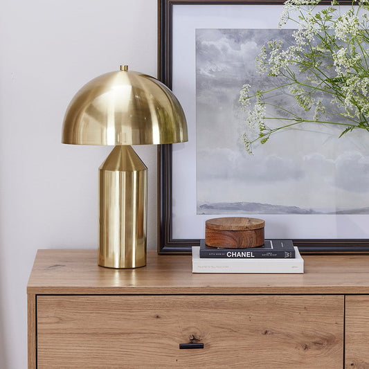 Titan Gold Domed Table Lamp - DUSK