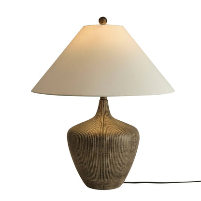Tribeca Resin Table Lamp - Black - DUSK