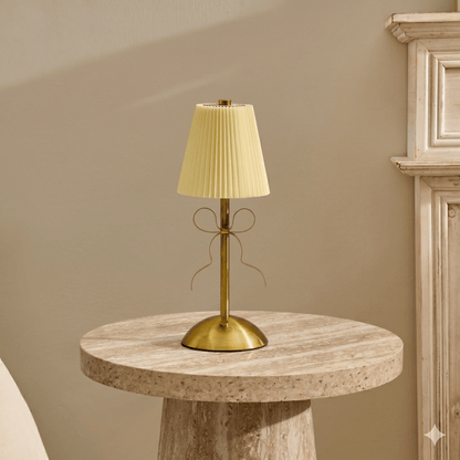Tru Bow Rechargeable Table Lamp - Gold - DUSK
