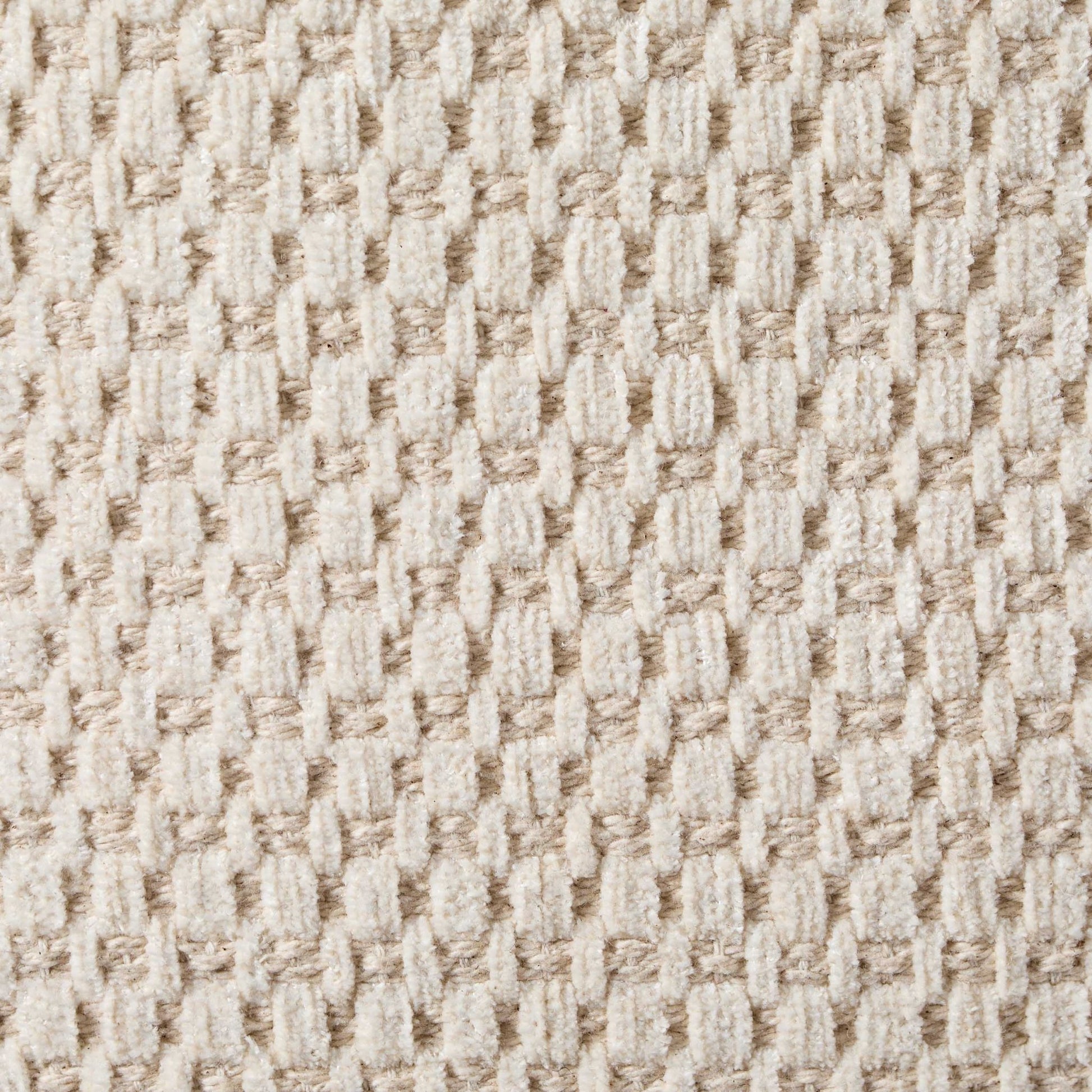 Tufted Chenille Sofa Cushion Cover - Cream/Black - DUSK