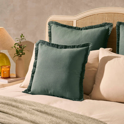 Tufted Cushion Cover - Forest Green - DUSK