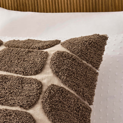 Tufted Pattern Cushion Cover - Taupe - DUSK