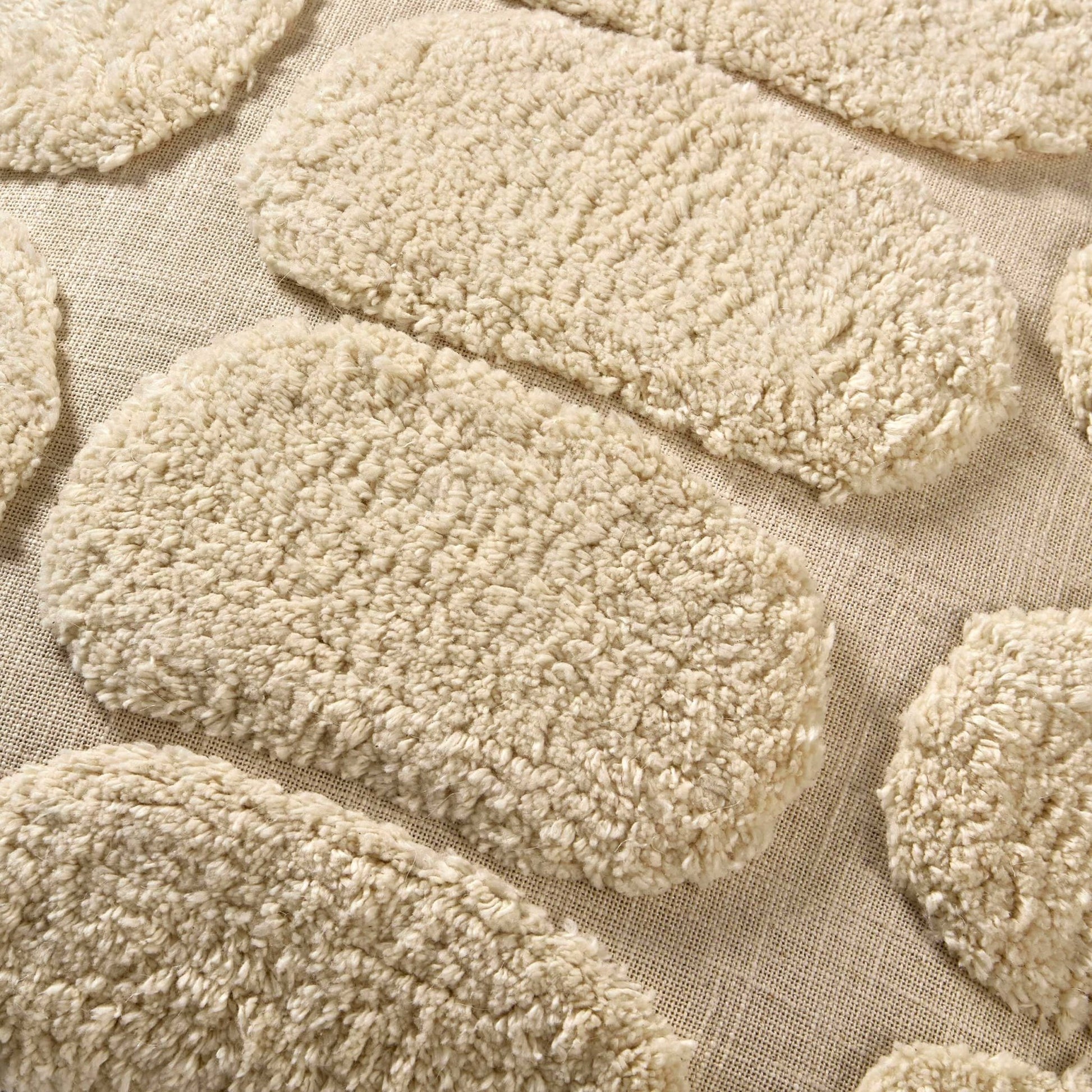 Tufted Pattern Sofa Cushion Cover - Off White - DUSK