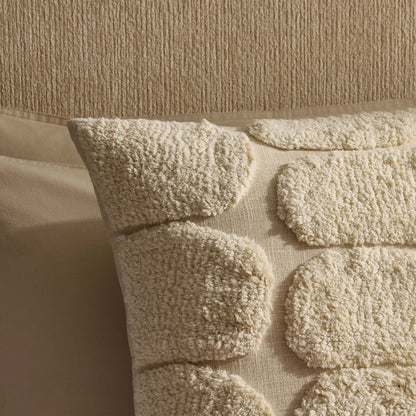 Tufted Pattern Sofa Cushion Cover - Off White - DUSK