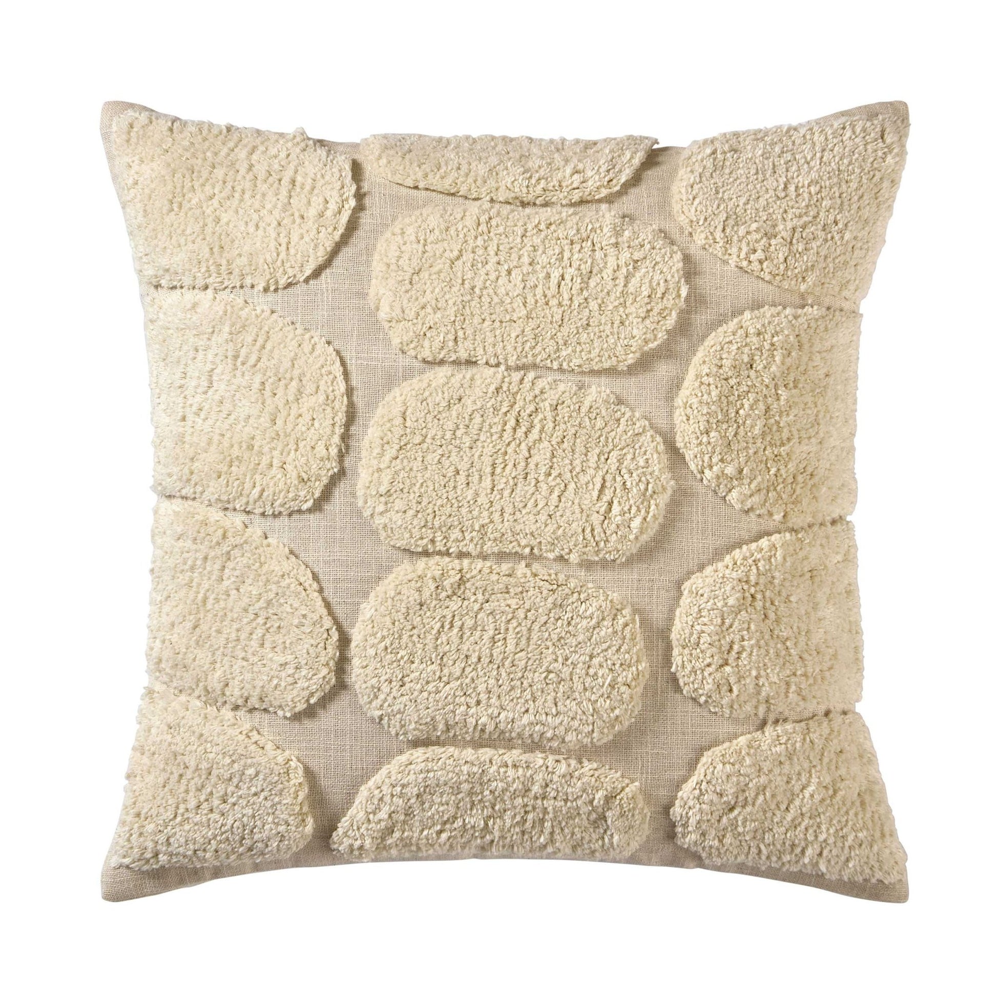 Tufted Pattern Sofa Cushion Cover - Off White - DUSK