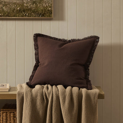 Tufted Sofa Cushion Cover - Chocolate - DUSK
