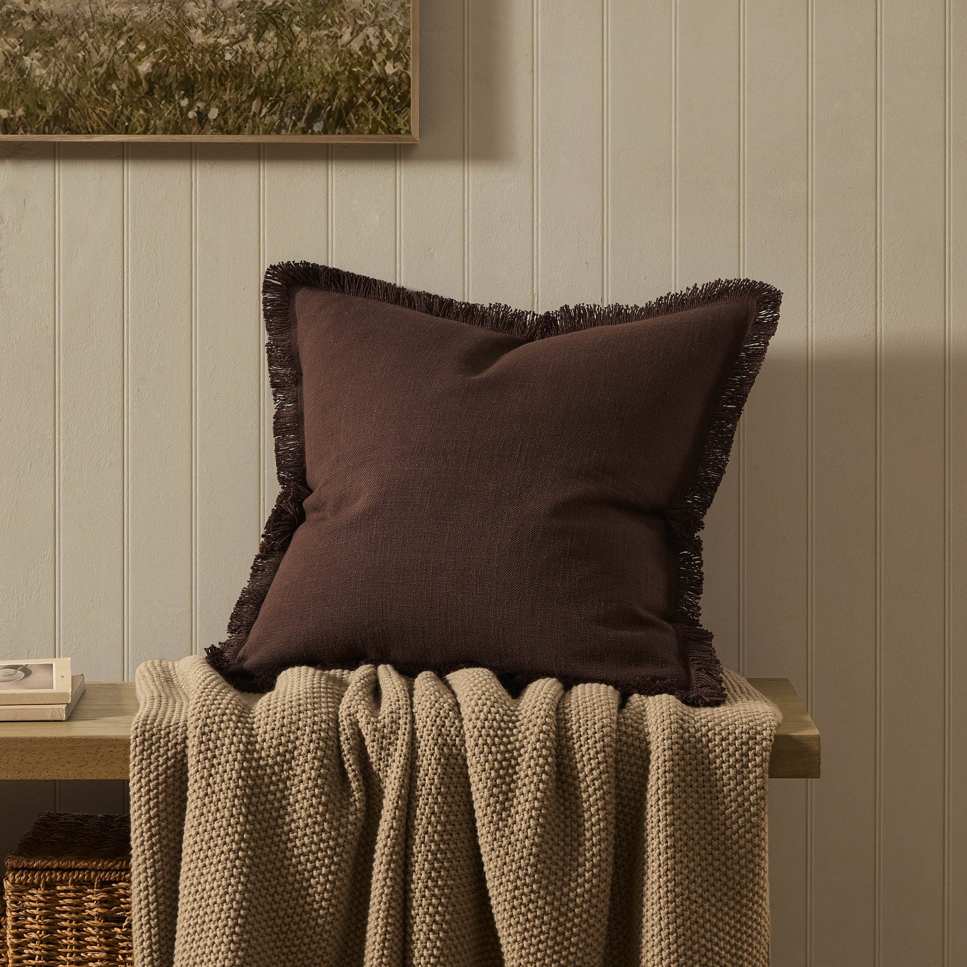 Tufted Sofa Cushion Cover - Chocolate - DUSK