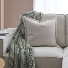Tufted Sofa Cushion Cover - Natural - DUSK