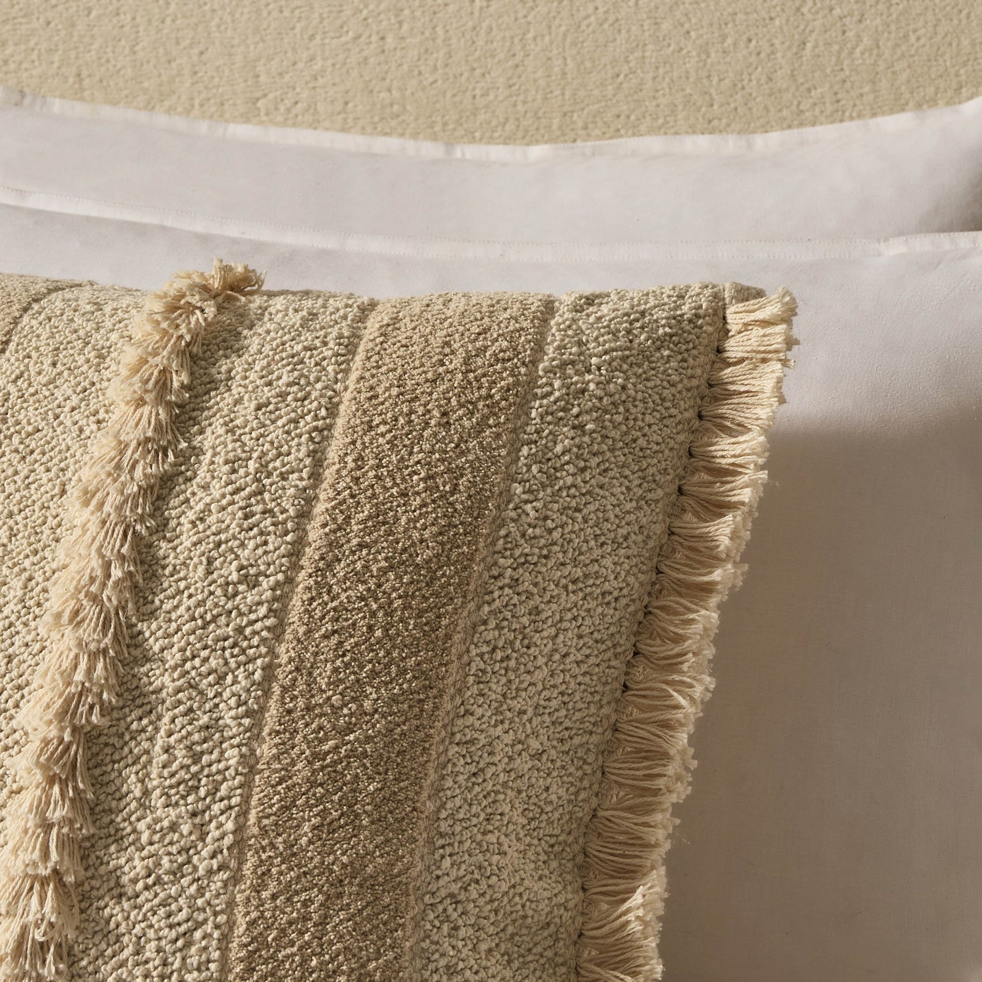 Tufted Stripe Cushion Cover - Natural - DUSK