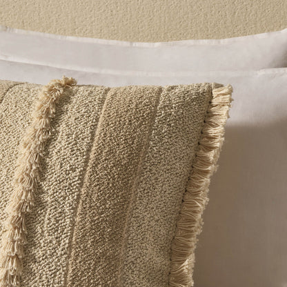 Tufted Stripe Cushion Cover - Natural - DUSK